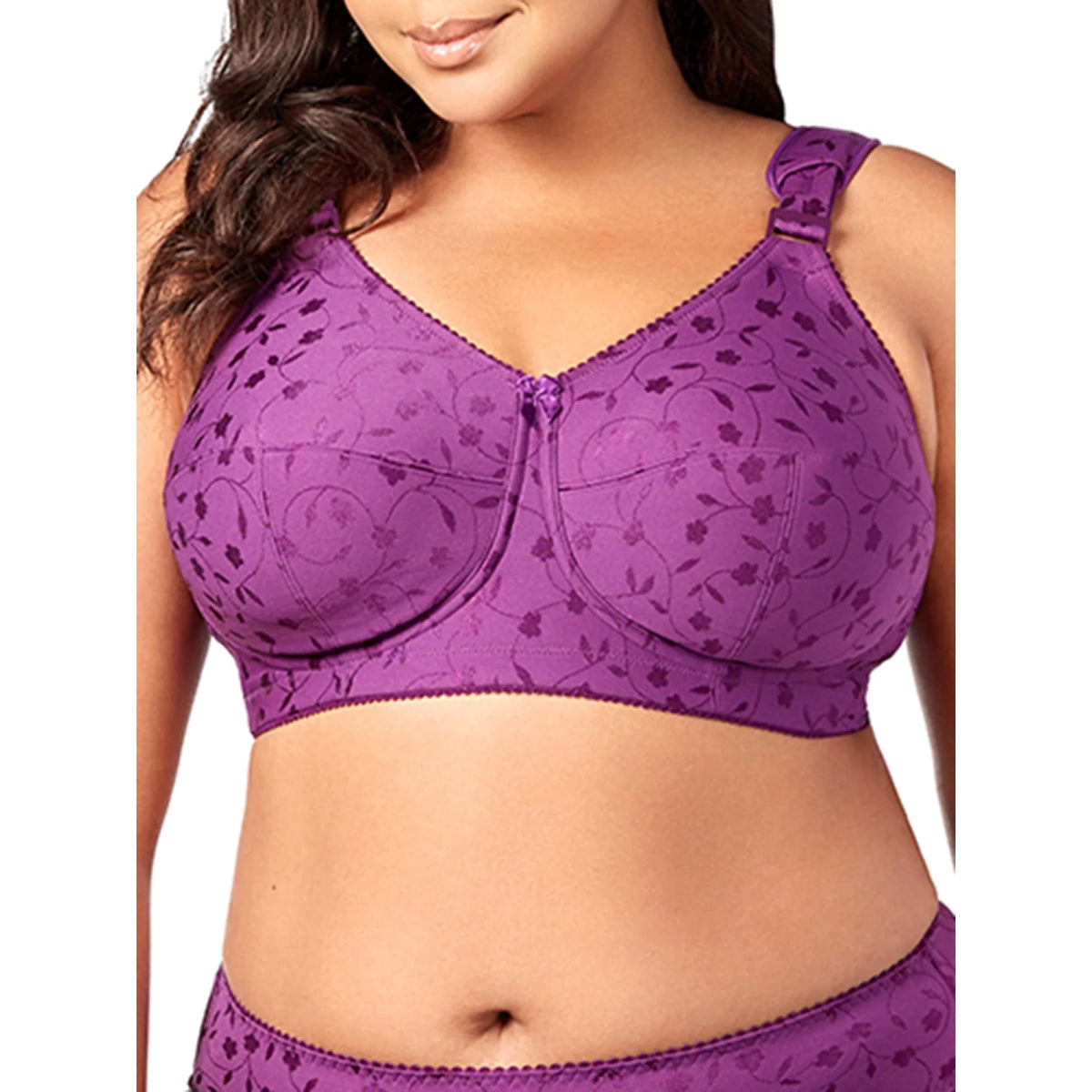 ElilaJacquard Softcup Full Figure Bra - 1305Bravo Bra Boutique