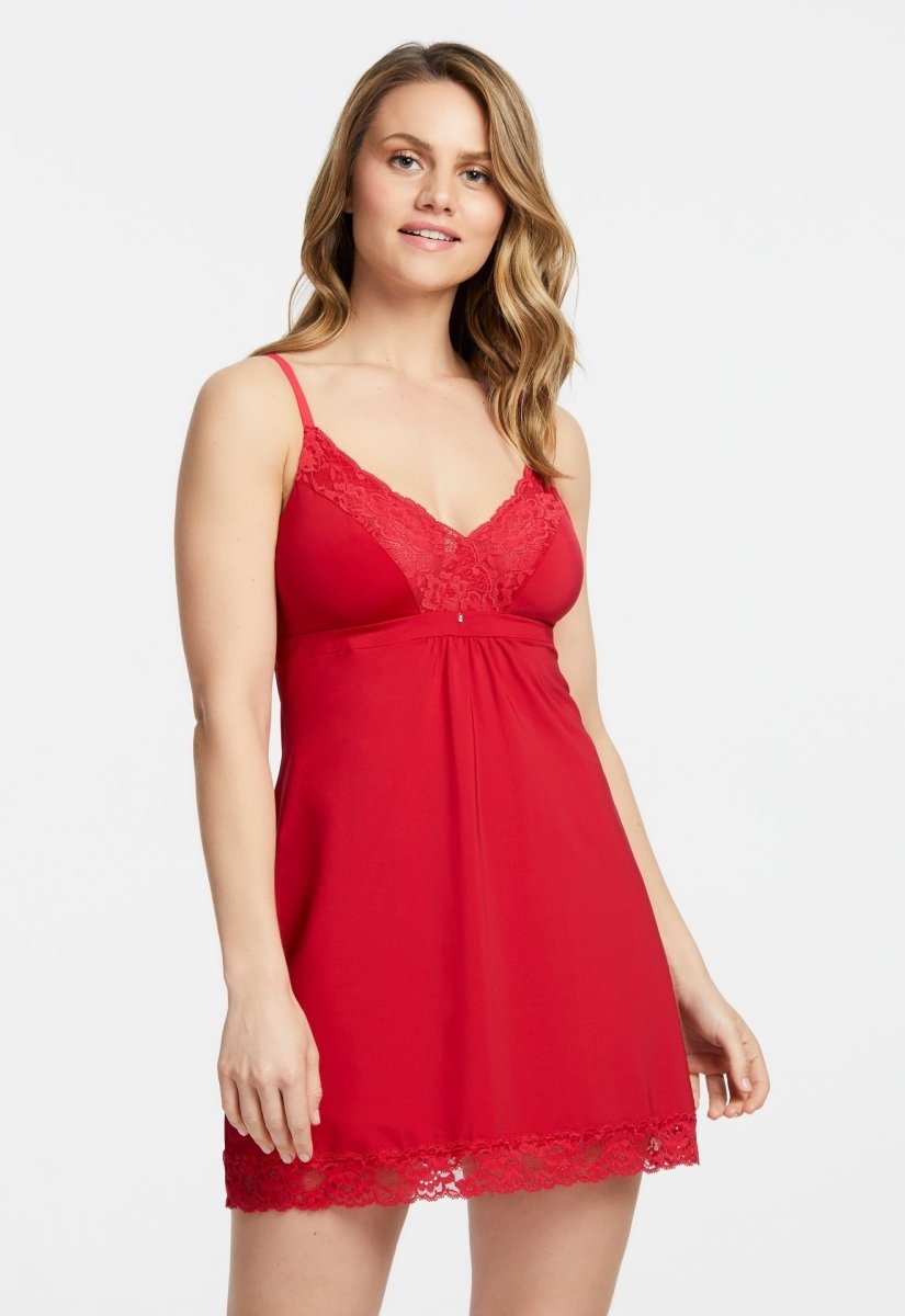 Bust Support Chemise Sweet Red- 9394 – Bravo Bra Boutique