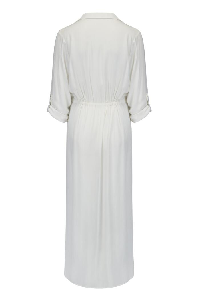 Pour Moi SwimCrinkle Maxi Beach Shirt White- 13950Bravo Bra Boutique