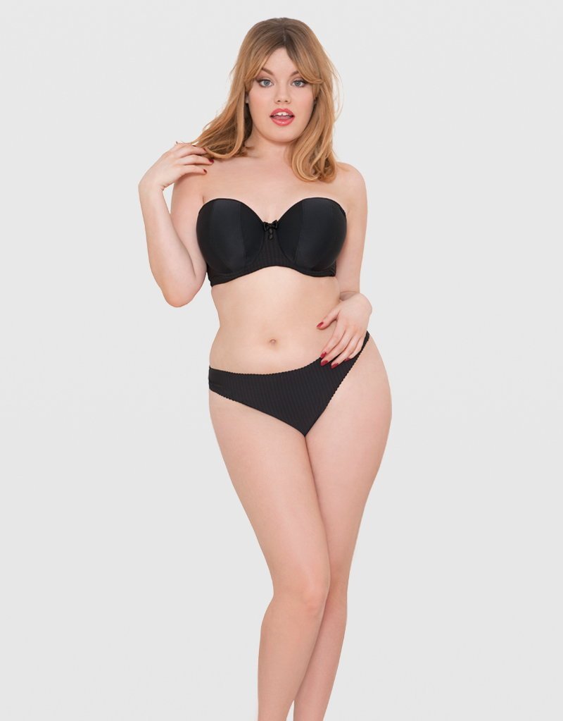Curvy KateLuxe Strapless Multiway Bra Black- CK2601Bravo Bra Boutique