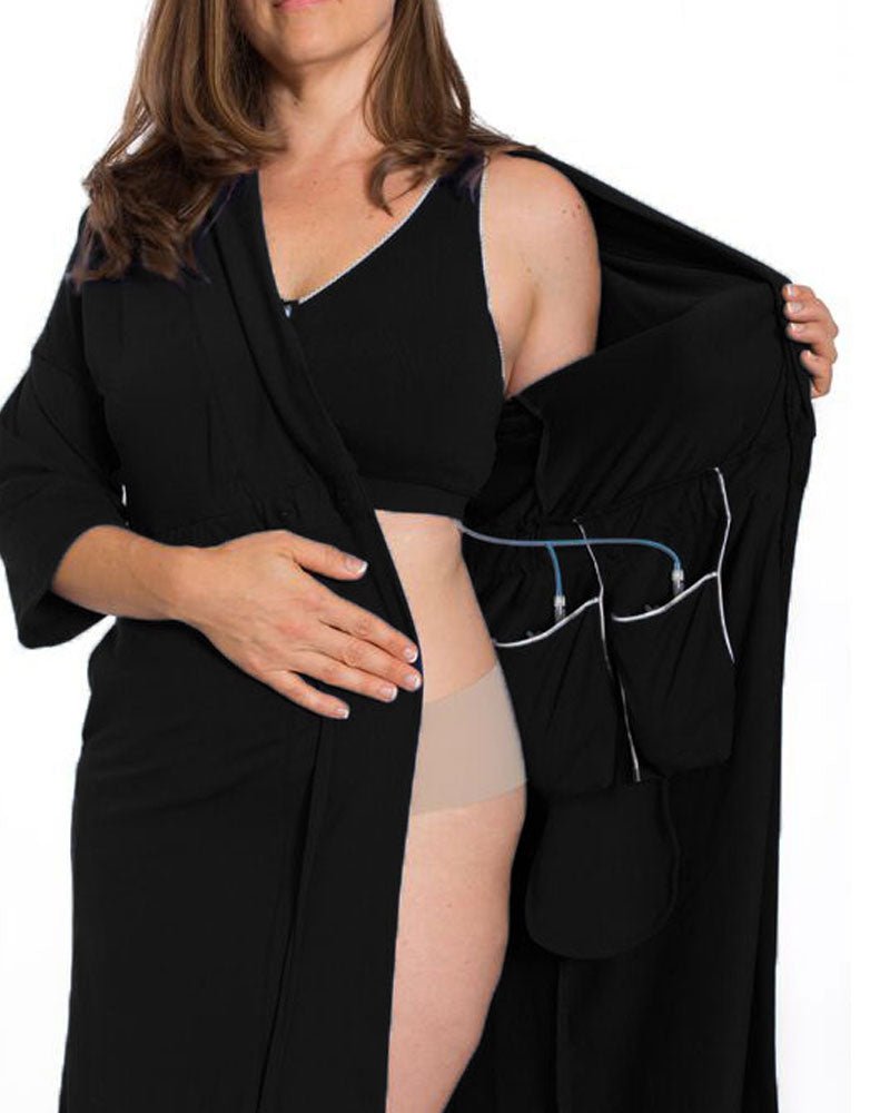 Breast Surgery Recovery Robe & Bra with Interior Pockets for Drains, Ice  Packs - Brobe — Brobe International, Inc.