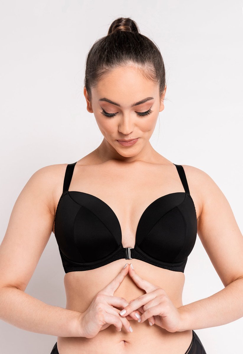 Curvy Kate Front and Centre Wire-free Bralette - Black - Curvy Bras