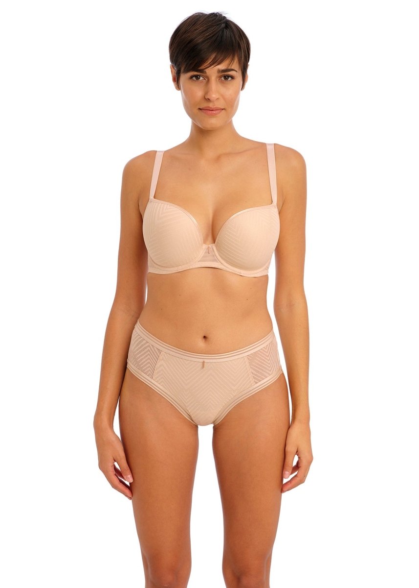 Tailored UW Moulded Plunge T-shirt Bra Natural Beige - AA401131