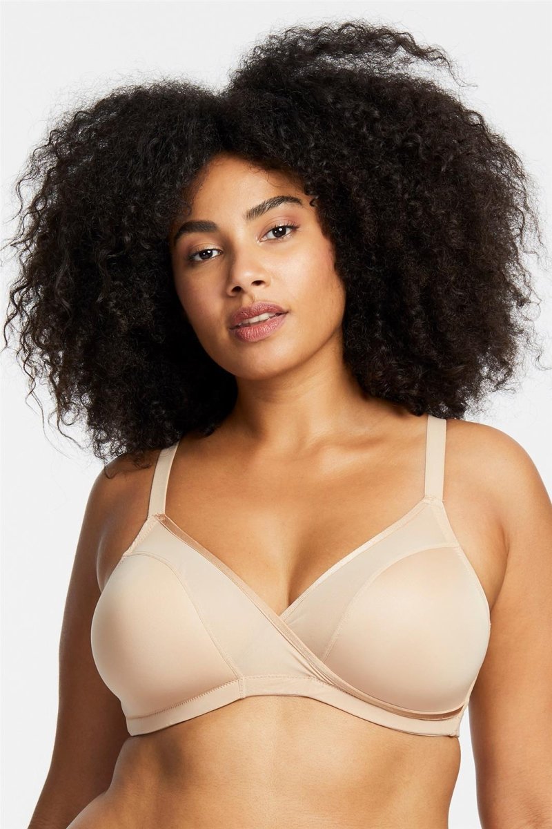 Montelle Pure Plus Full Coverage T-Shirt Bra in Black - Busted Bra