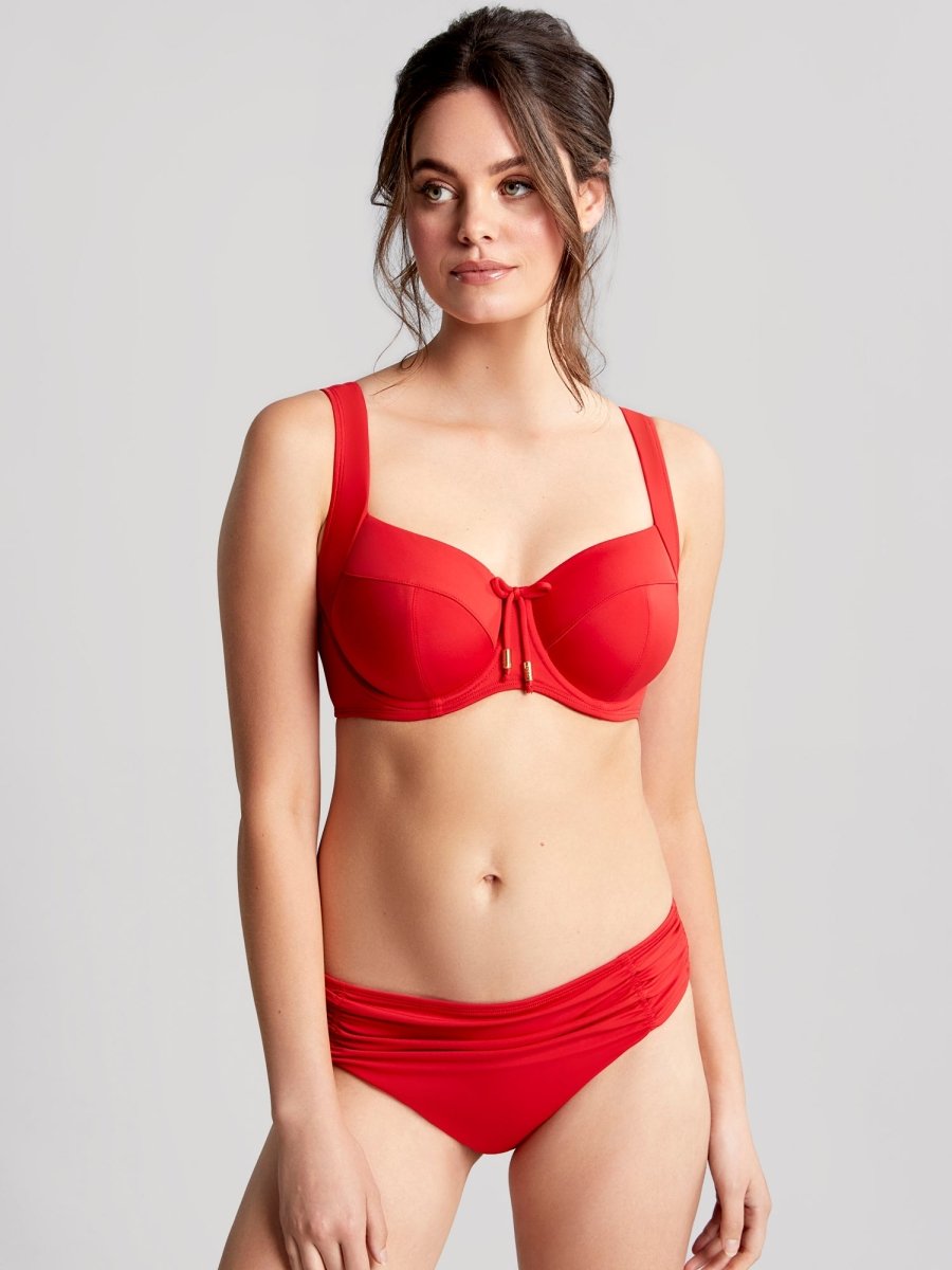Panache SwimAnya Riva Gather Pant Fiery Red SW1314Bravo Bra Boutique