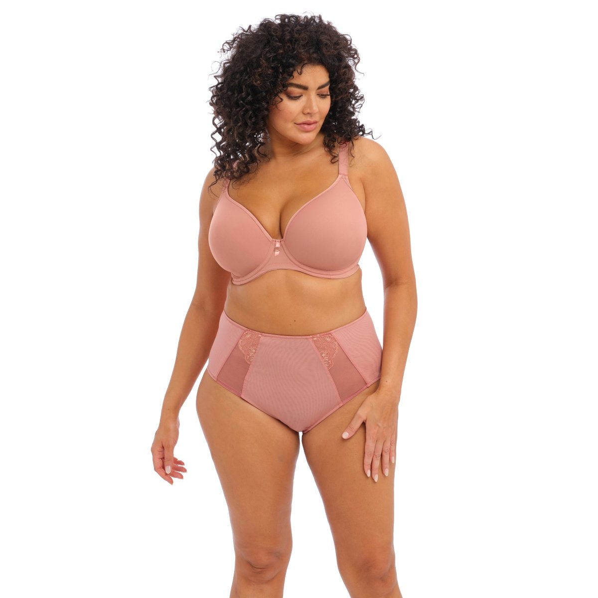 ElomiBijou Banded Moulded Plunge Bra Ash Rose EL8722ASEBravo Bra Boutique