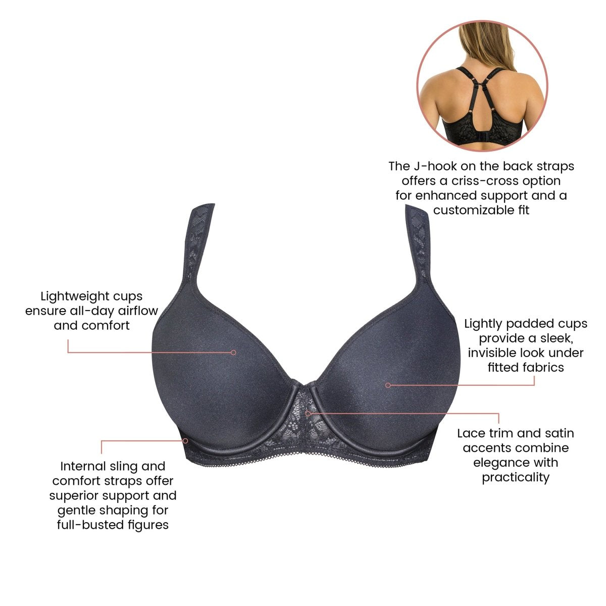 ParfaitBliss Seamless Spacer T-Shirt Bra P7000Bravo Bra Boutique