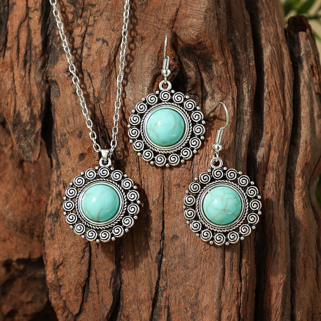 Magia DesignBohemian Turquoise Necklace and Earring SetBravo Bra Boutique