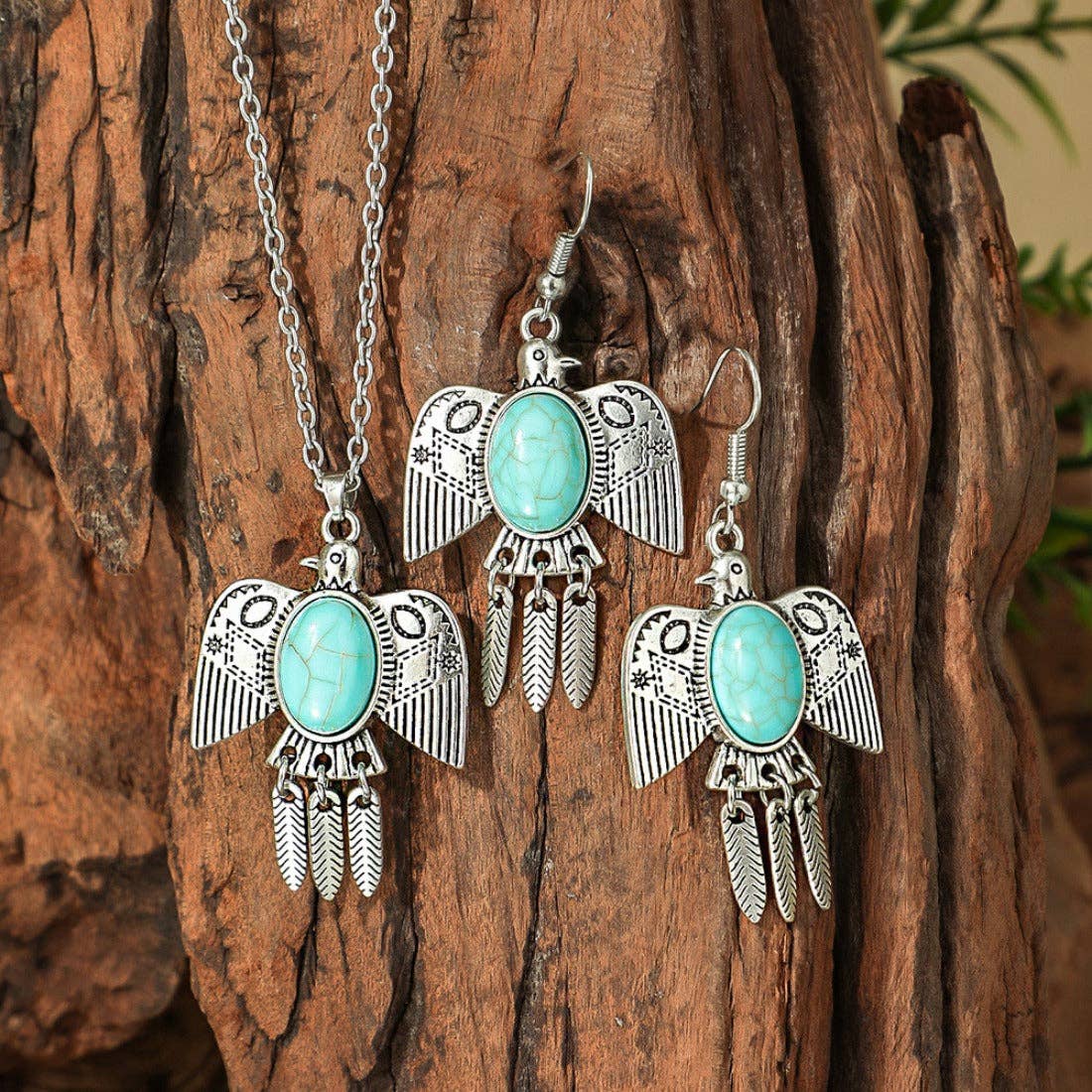 Magia DesignBohemian Turquoise Necklace and Earring SetBravo Bra Boutique