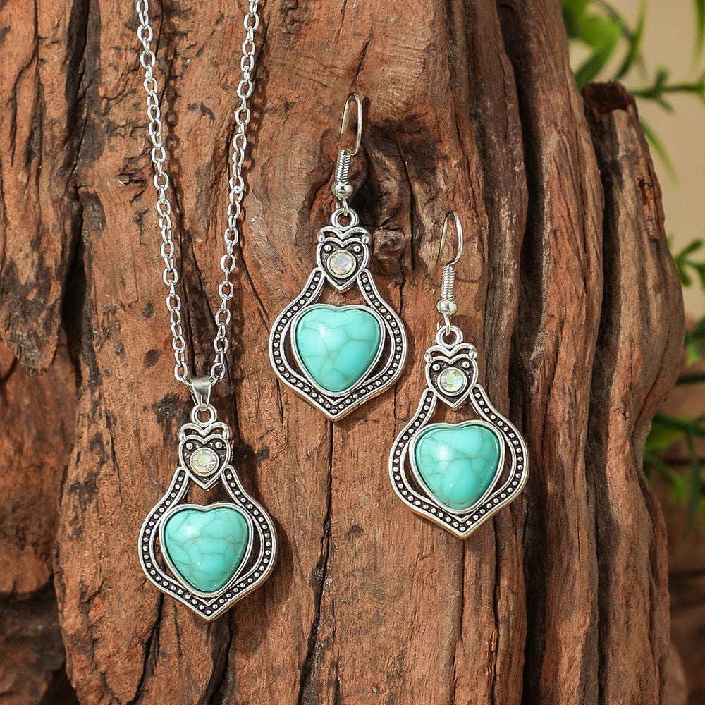 Magia DesignBohemian Turquoise Necklace and Earring SetBravo Bra Boutique