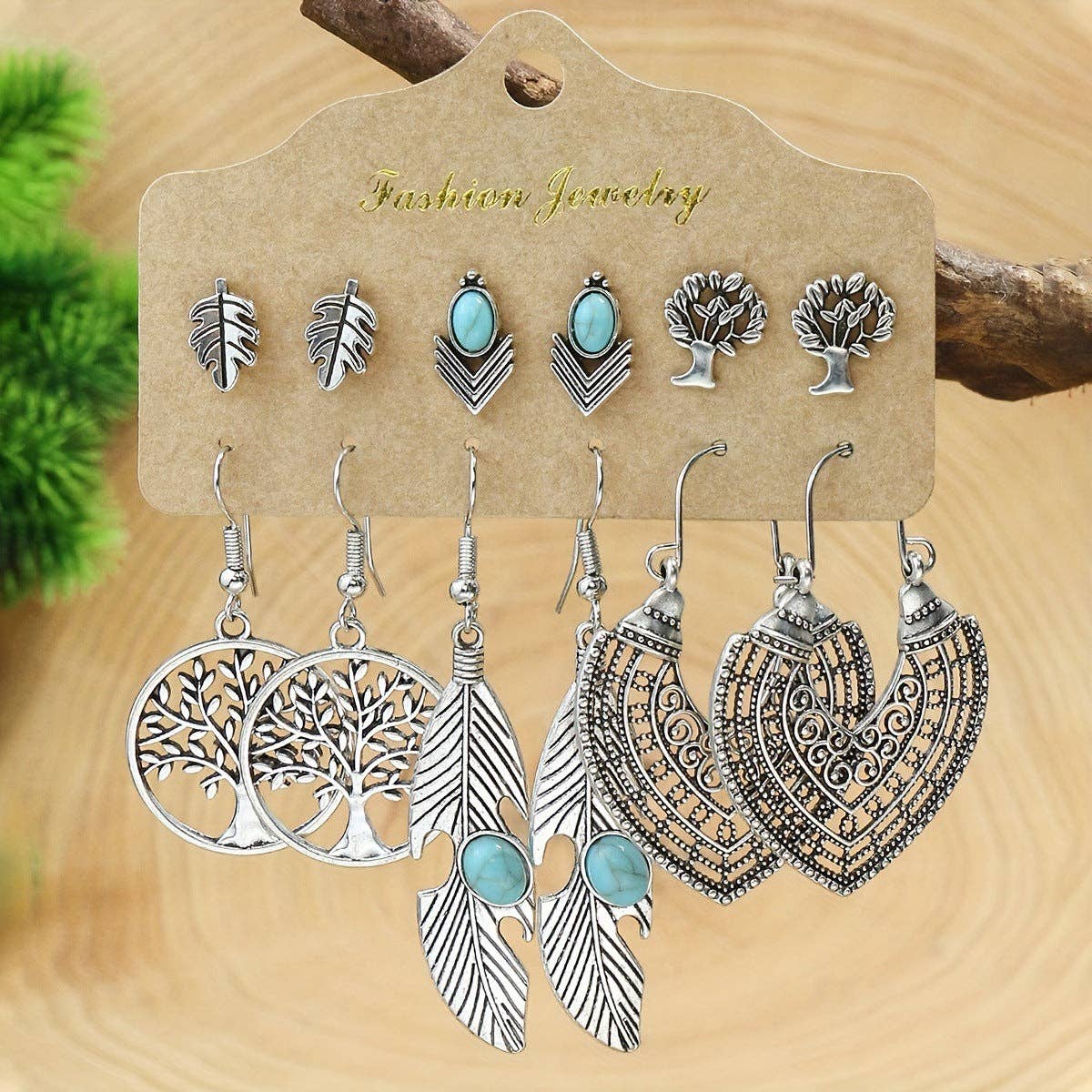 Magia DesignBohemian Vintage Earrings Set (6 Pairs)Bravo Bra Boutique