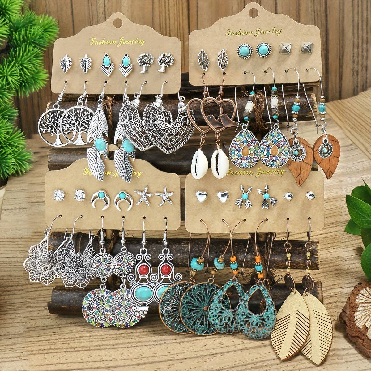 Magia DesignBohemian Vintage Earrings Set (6 Pairs)Bravo Bra Boutique