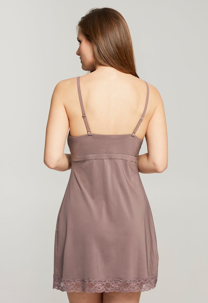 Montelle IntimatesBust Support Chemise Almond Spice/Pink Pearl 9394Bravo Bra Boutique