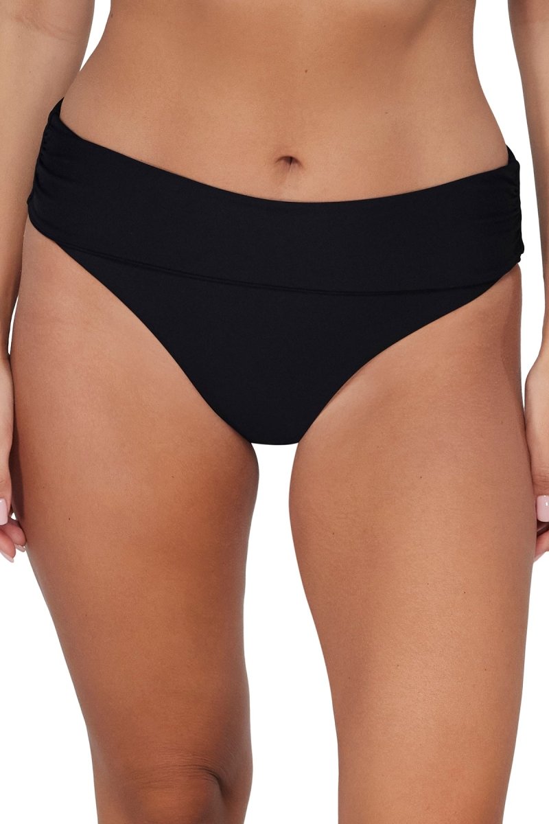 SunsetsCapri High Waist Swim Bottom Black BLCK310BBravo Bra Boutique