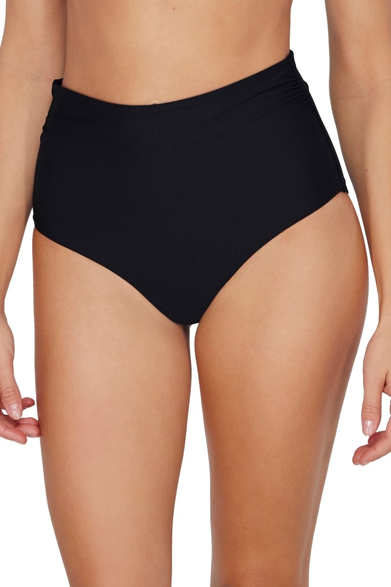 SunsetsCapri High Waist Swim Bottom Black BLCK310BBravo Bra Boutique