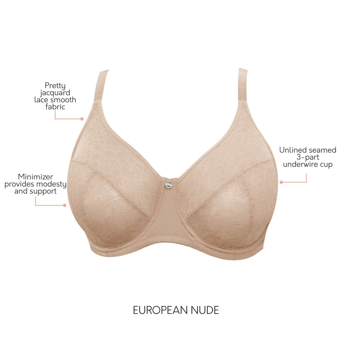 ParfaitEnora Minimizer Bra European Nude P5272Bravo Bra Boutique