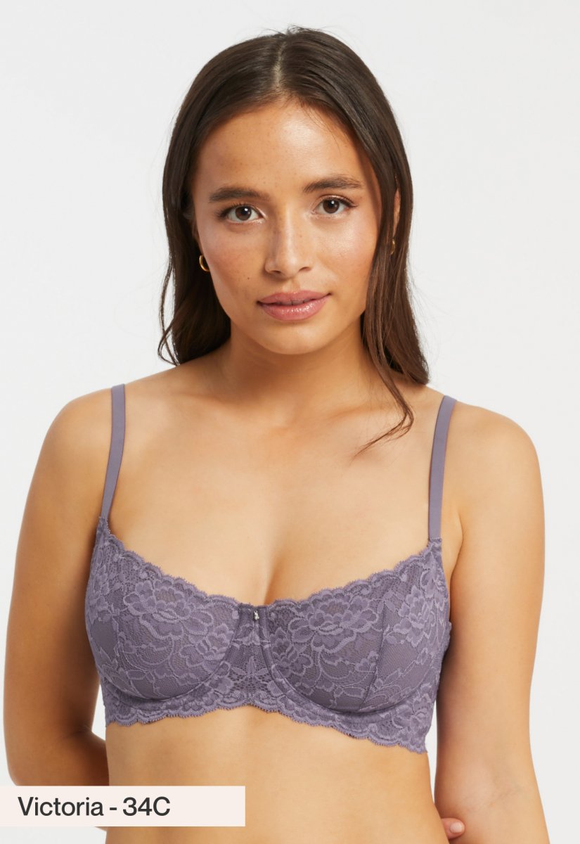 Montelle IntimatesFlirt Demi Lace Bra Purple Cloud 9312Bravo Bra Boutique