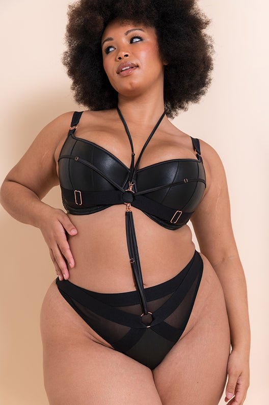 Scantilly by Curvy KateHarnessed Thong Black ST008207BLKBravo Bra Boutique