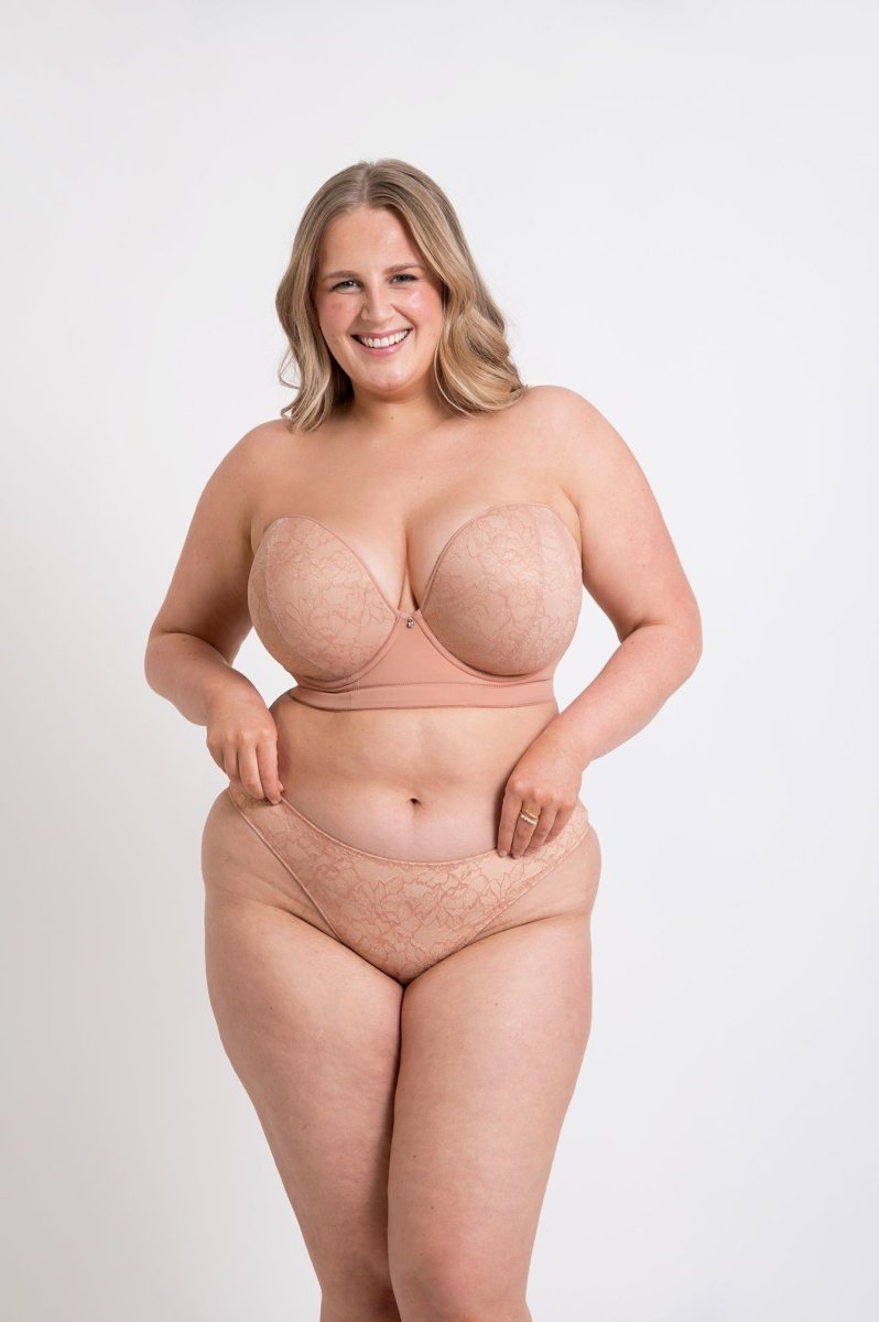 Curvy KateHey Girls SuperPlunge Strapless Multiway Bra Latte Beige CK071108LATBravo Bra Boutique