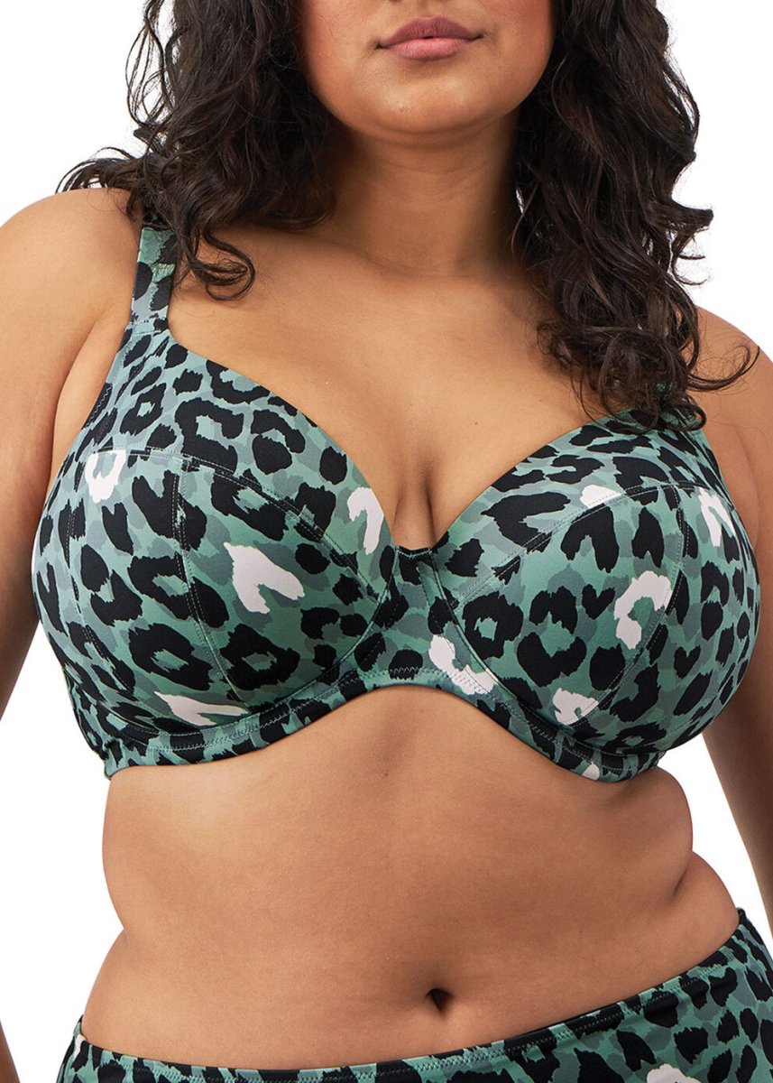 Elomi SwimJungle Bay UW Plunge Bikini Top ES802002OLEBravo Bra Boutique