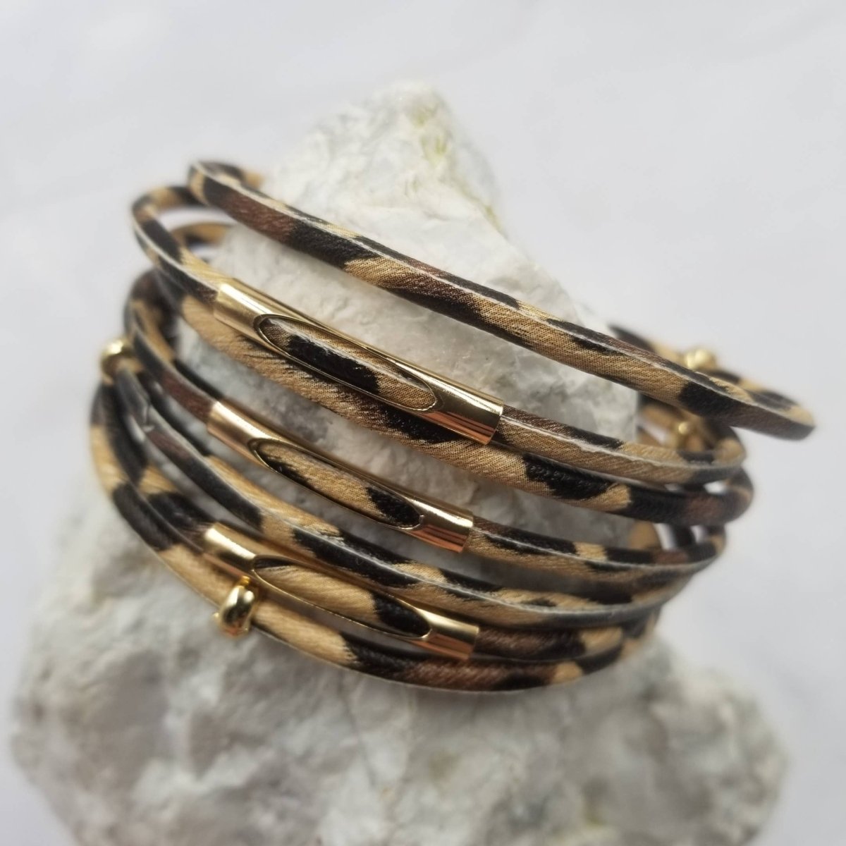 The Pretty JewelleryLeather Magnetic Snap Leopard Bracelet – Animal PrintBravo Bra Boutique