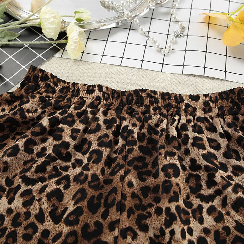 Dipped ShopLeopard Print Lapel Sleepwear Sets DPS2201Bravo Bra Boutique