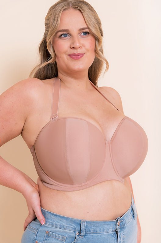 Curvy KateLuxe Strapless Multiway Bra Biscotti and Latte - CK2601LATBravo Bra Boutique