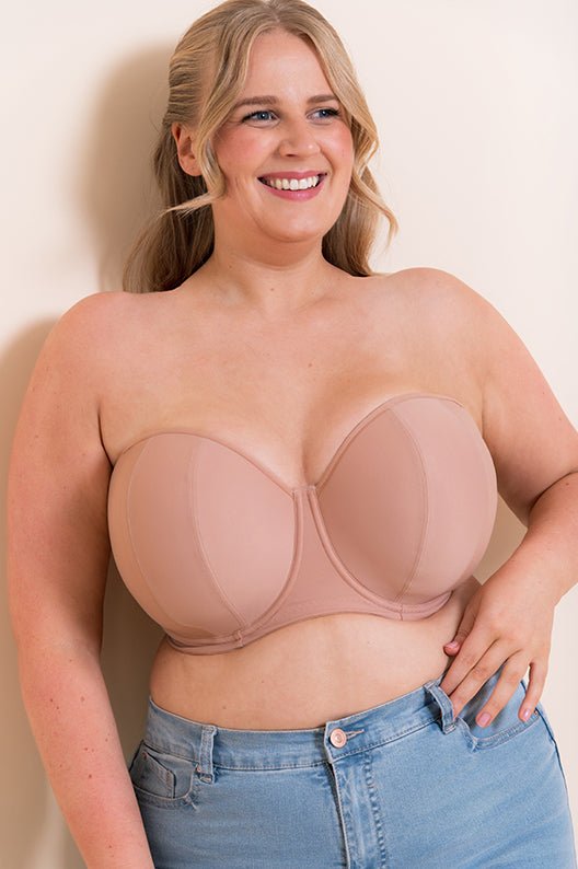 Curvy KateLuxe Strapless Multiway Bra Biscotti and Latte - CK2601LATBravo Bra Boutique