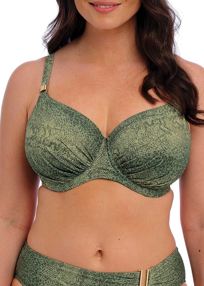 Fantasie SwimMaya Bay Gathered Full Cup Bikini Top Peridot FS505701PRIBravo Bra Boutique