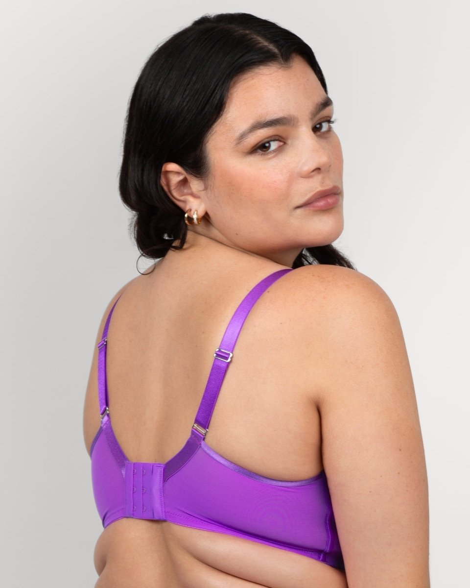 Curvy CoutureSheer Mesh Full Coverage Unlined Underwire Bra Fashion 1311Bravo Bra Boutique
