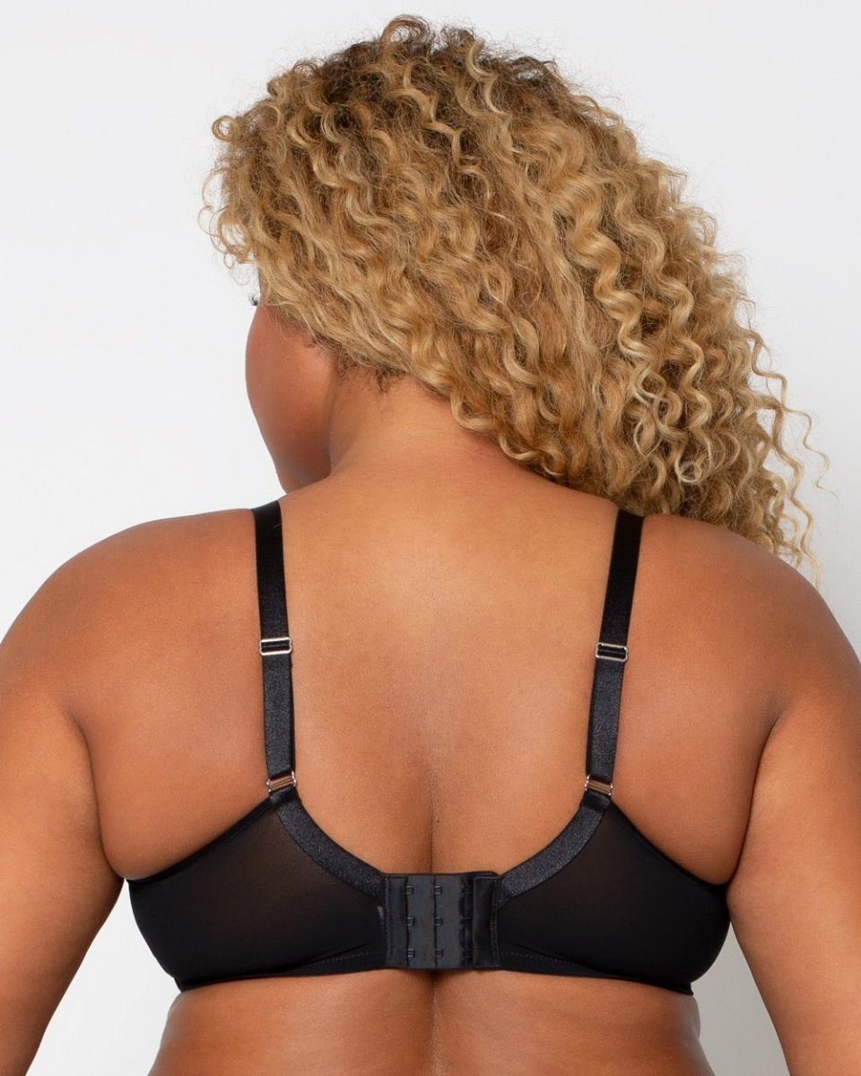 Curvy CoutureSheer Mesh Full Coverage Unlined Underwire Bra Fashion 1311Bravo Bra Boutique