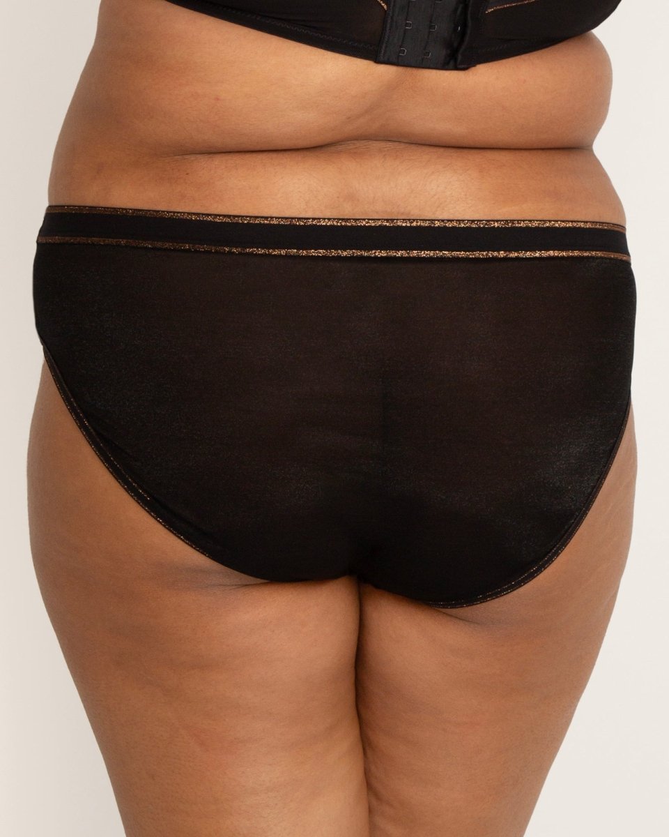 Curvy CoutureShimmer High Cut Brief Panty - 1386Bravo Bra Boutique