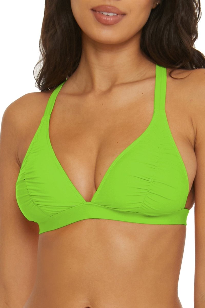 BCA by Rebecca VirtueShirr Effect Halter Bikini Top 1613141Bravo Bra Boutique