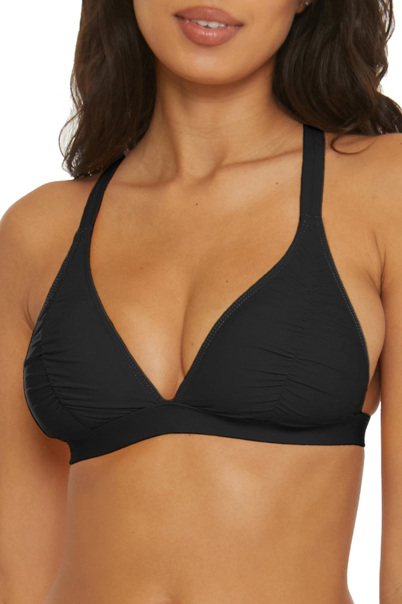 BCA by Rebecca VirtueShirr Effect Halter Bikini Top 1613141Bravo Bra Boutique