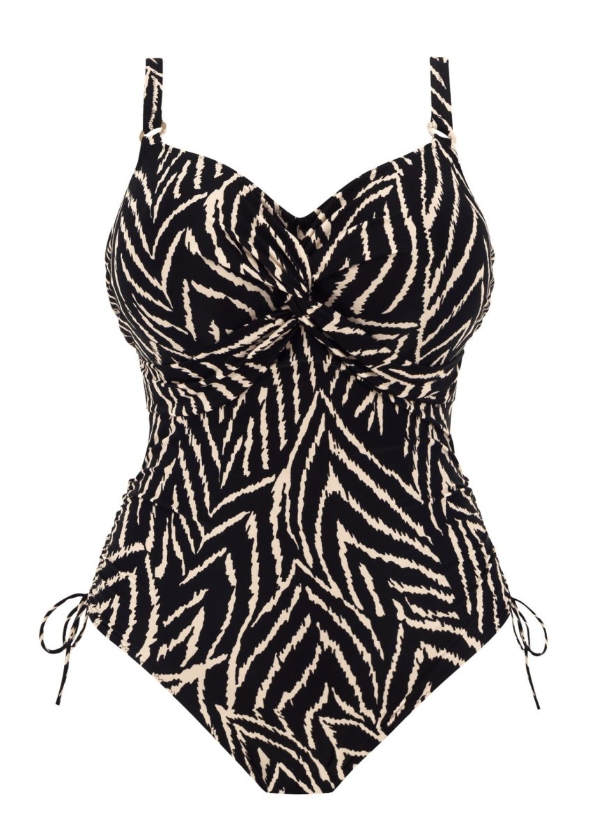 Fantasie SwimSilhoutte Island UW Twist Front Swimsuit Monochrome FS504531MOMBravo Bra Boutique