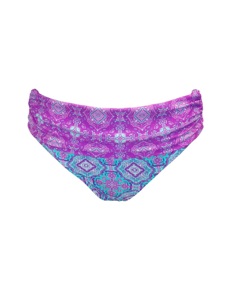 Pour Moi SwimVenice Beach Fold Over Brief Aquaburst 26543Bravo Bra Boutique