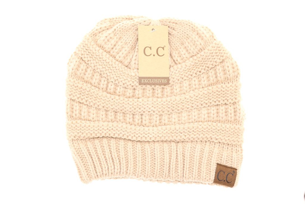 C.CClassic Cable Knit Beanie Hat-20ABravo Bra Boutique