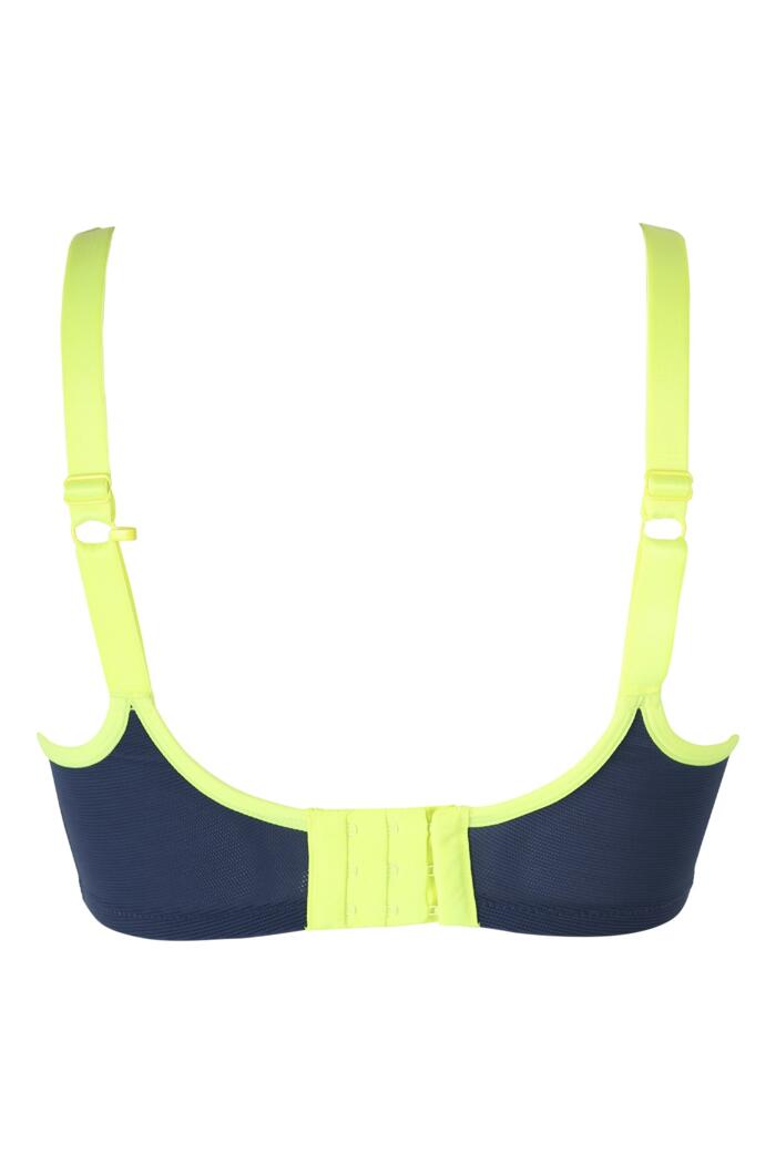 Pour MoiEnergy Reach Underwired Lightly Padded Sports Bra Pewter/Neon Yellow- 97002Bravo Bra Boutique