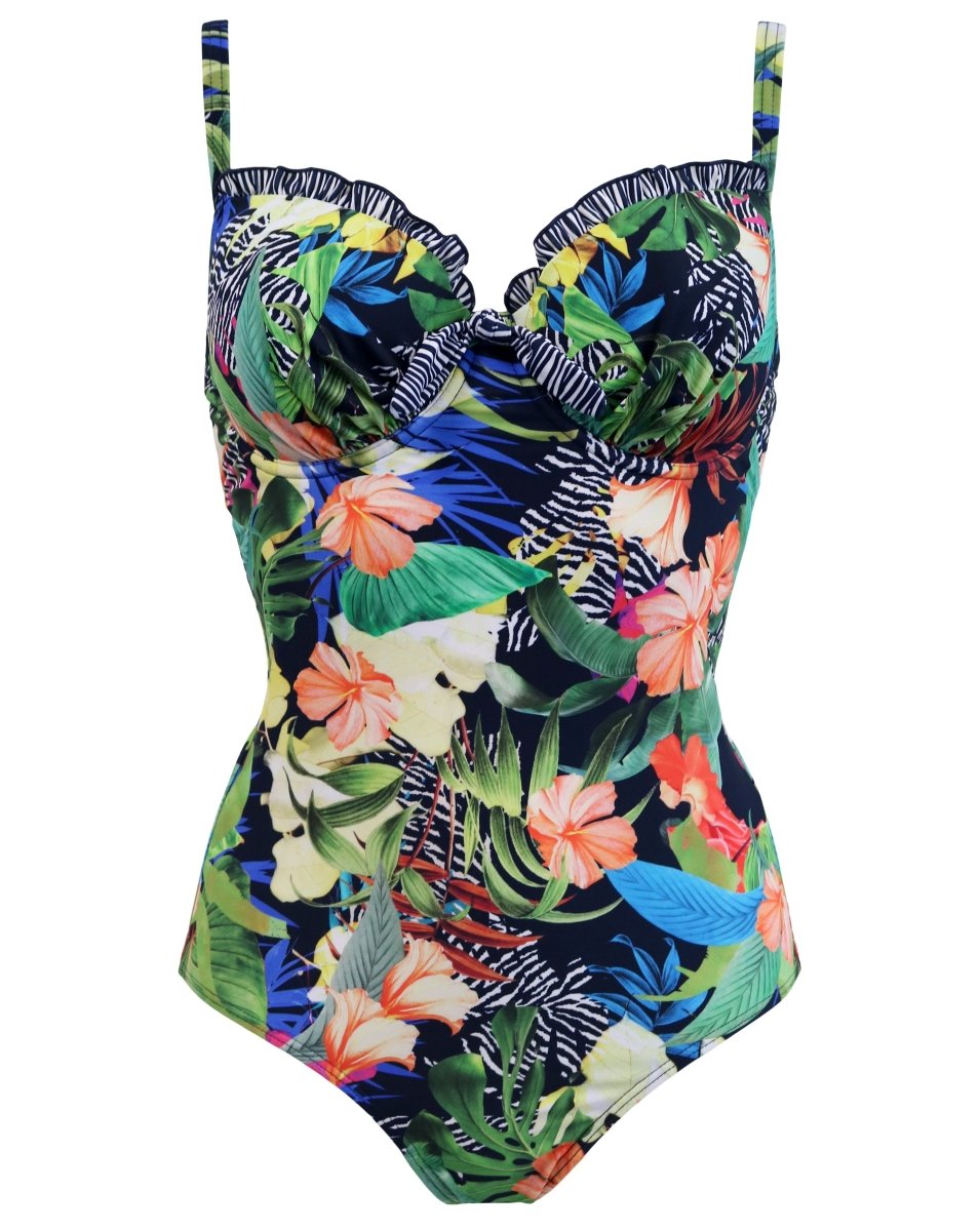 Pour Moi SwimHavana Breeze Padded Underwired Swimsuit Tropical- 13413Bravo Bra Boutique