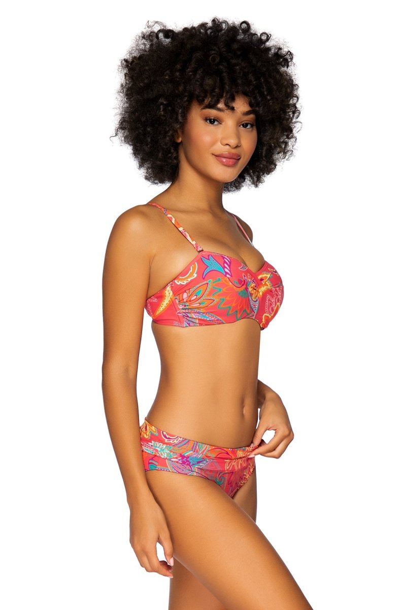 SunsetsIconic Twist Bandeau Bikini Top Island Bliss- 55EFGHBravo Bra Boutique