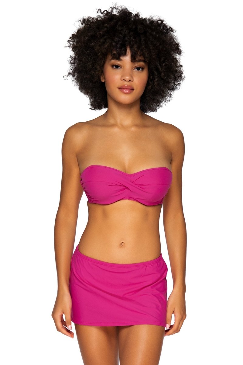 SunsetsIconic Twist Bandeau Bikini Top Pitaya- 55EFGHBravo Bra Boutique