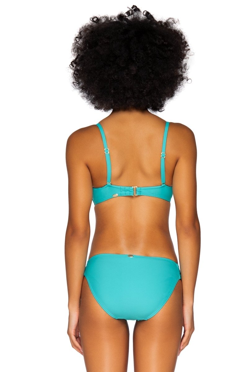 SunsetsIconic Twist Bandeau Bikini Top Seaside Aqua- 55EFGHBravo Bra Boutique