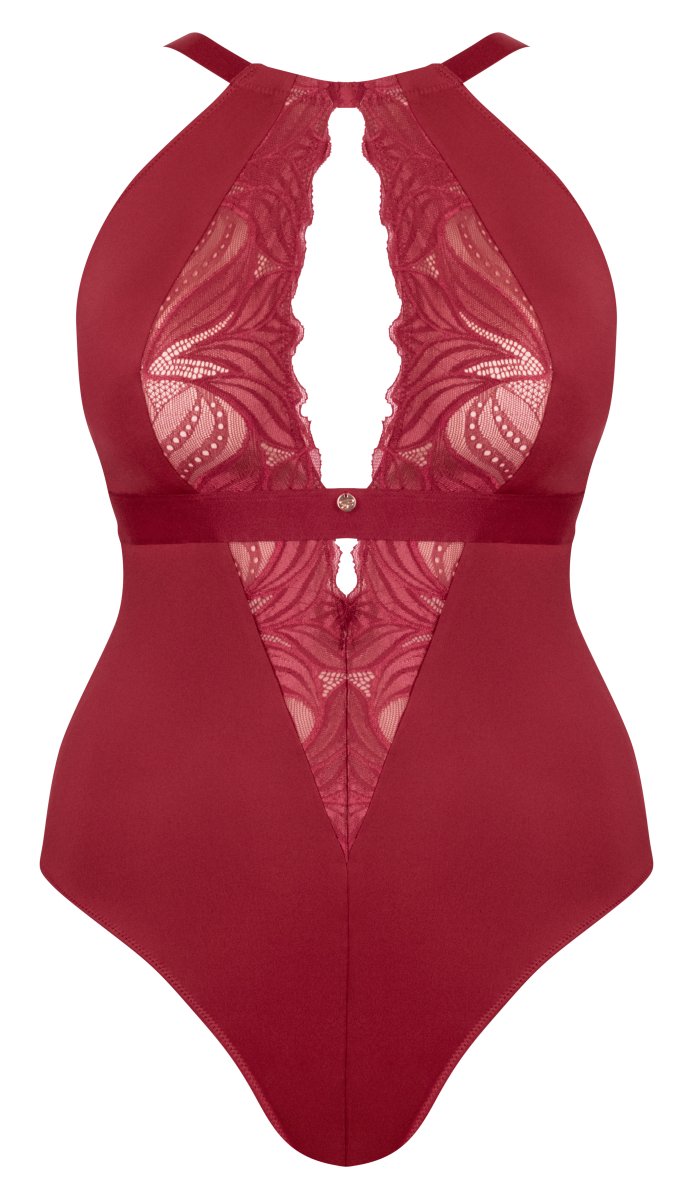 Scantilly by Curvy KateIndulgence Stretch Lace Bodysuit Red- ST010704Bravo Bra Boutique