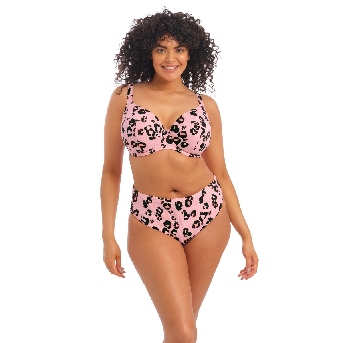 Elomi SwimKambuku Mid Rise Bikini Swim Brief Pink- ES800272Bravo Bra Boutique