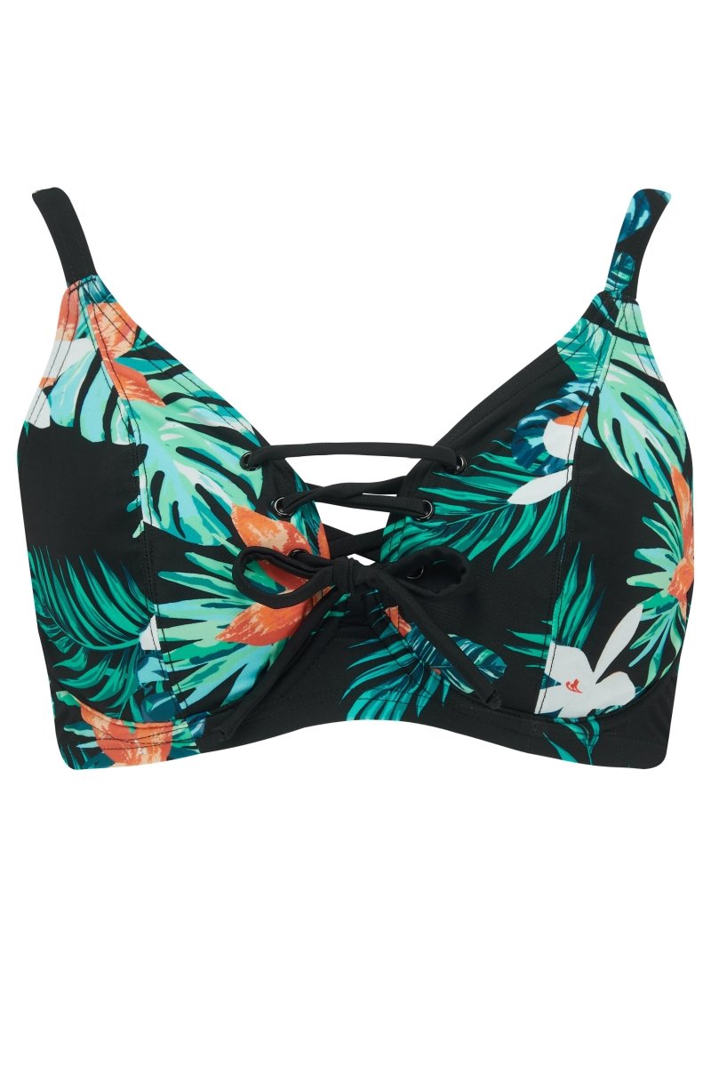 Miami Brights Underwire Rope Bikini Top Tropical- 14112 – Bravo Bra Boutique