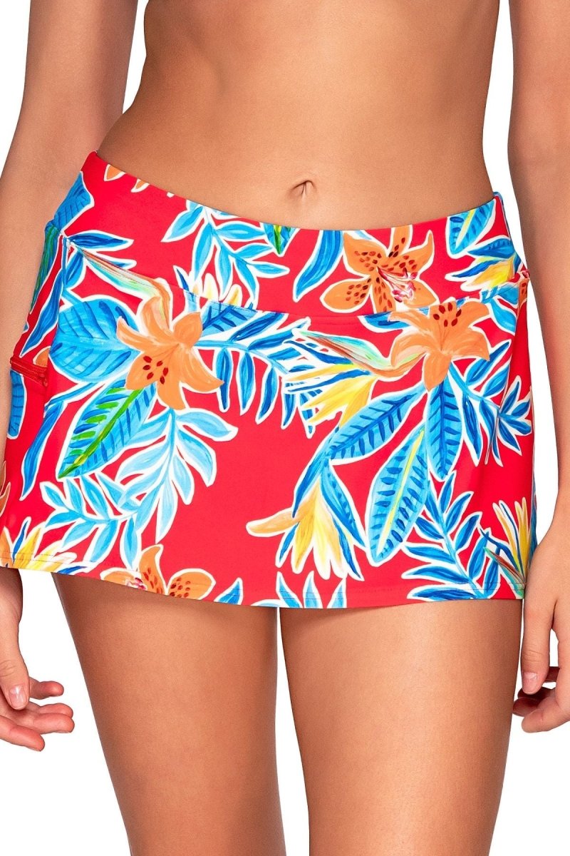 SunsetsSporty Swim Skirt Tiger Lily- 40BBravo Bra Boutique