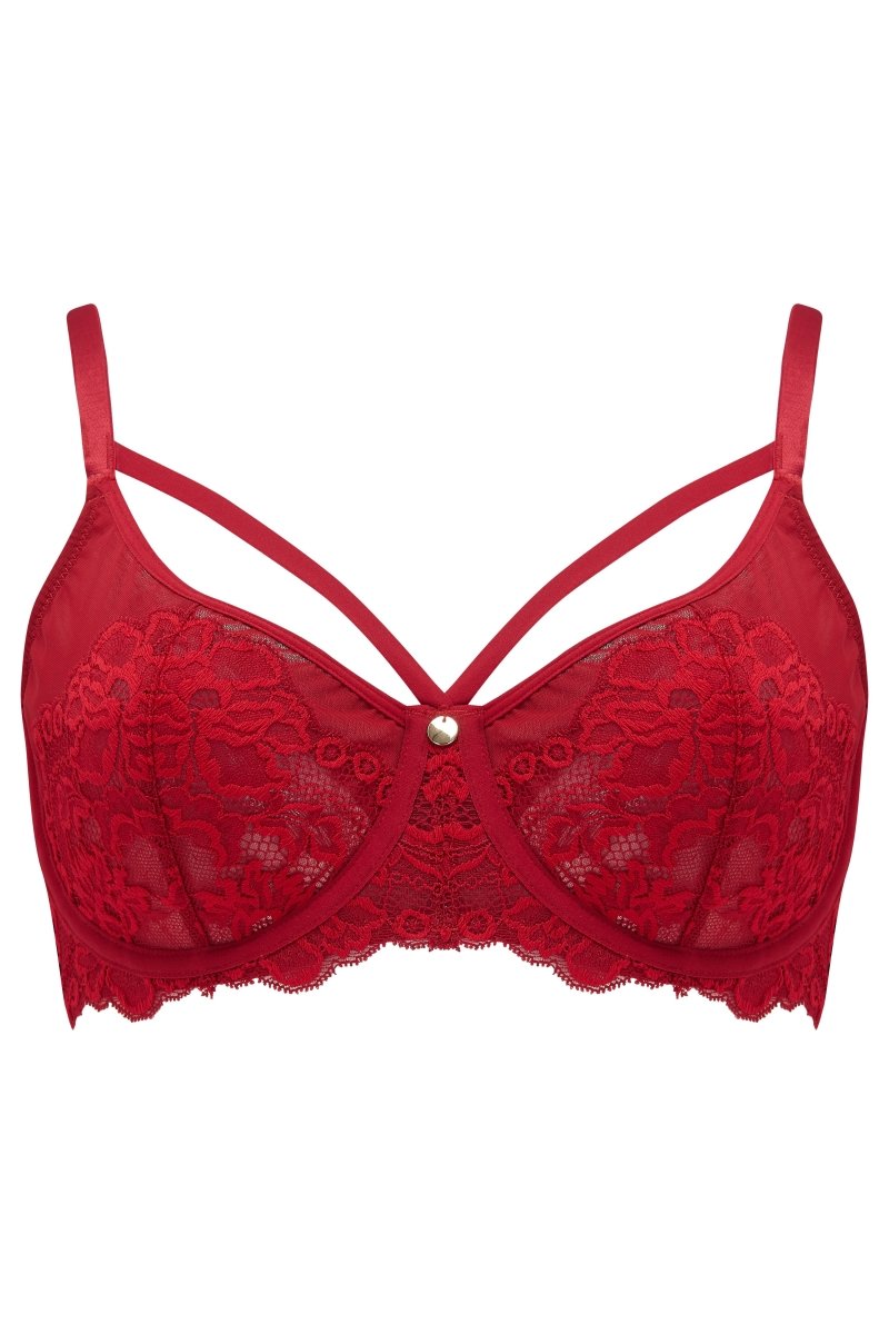 Pour Moi Amour Full Cup Bra Red/Cherry – Brastop US