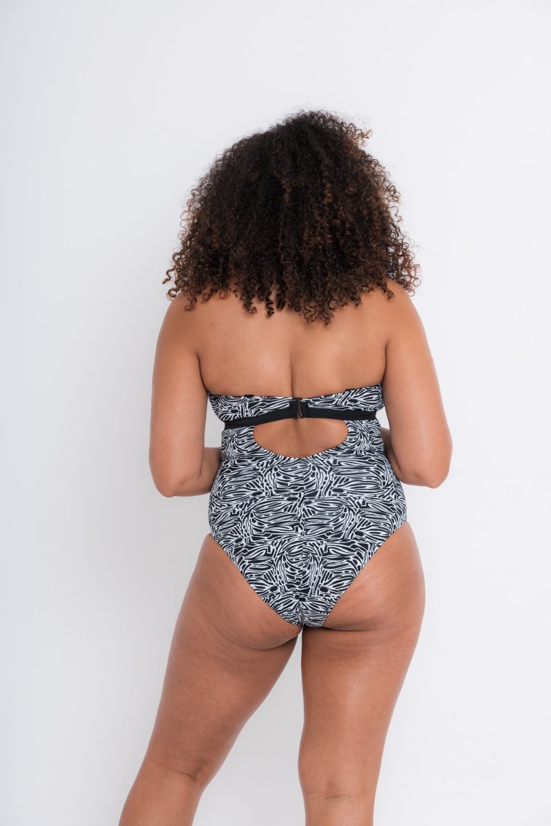 Curvy Kate SwimSundown Reversible Non-Wired Swimsuit Black Print- CS025607Bravo Bra Boutique