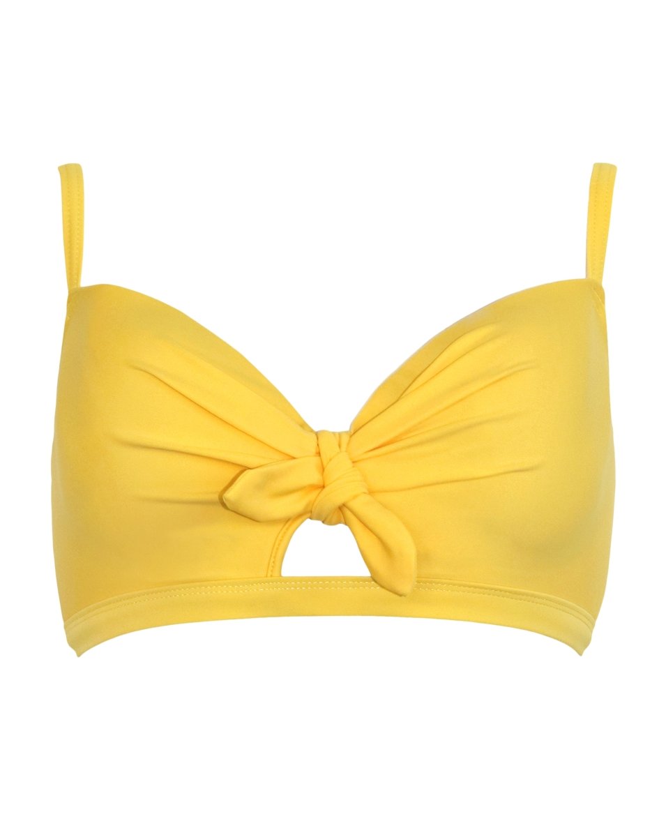 Pour Moi SwimSunshine Padded UW Tie Bikini Top Yellow- 25100Bravo Bra Boutique