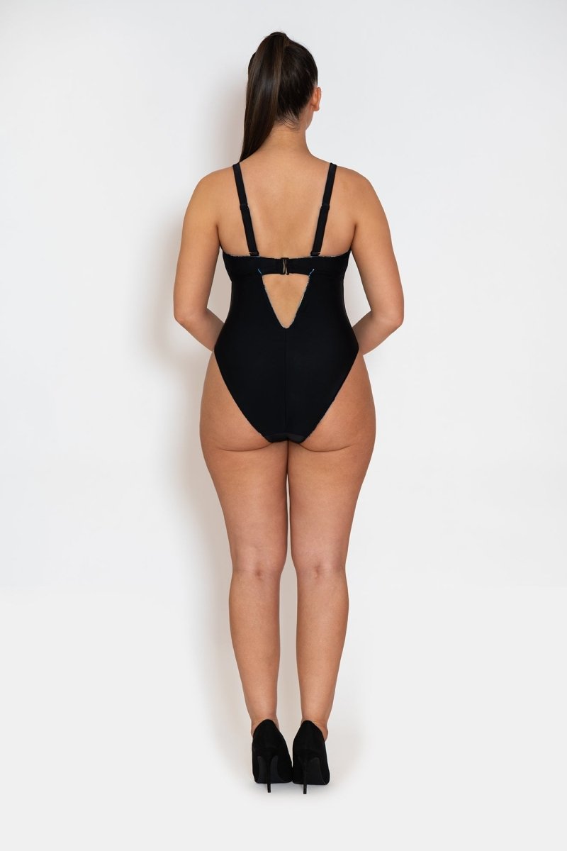 Curvy Kate SwimTonic Reversible Non Wired Swimsuit Black/Snake-CS015607Bravo Bra Boutique